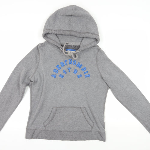 Abercrombie & Fitch Grey Hoodie, L, Unisex Pullover