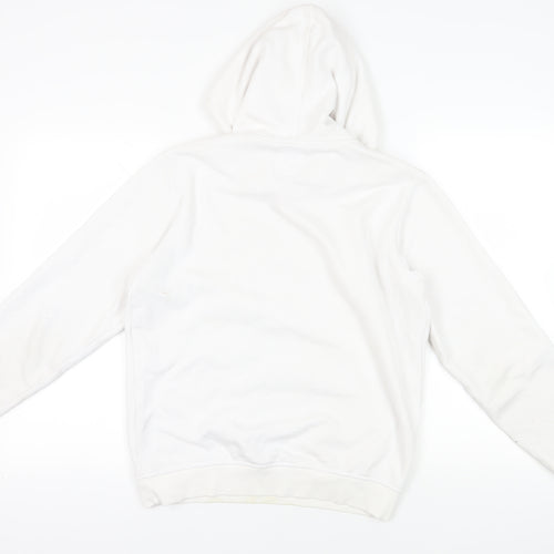 Kappa White Pullover Hoodie M - Logo Design