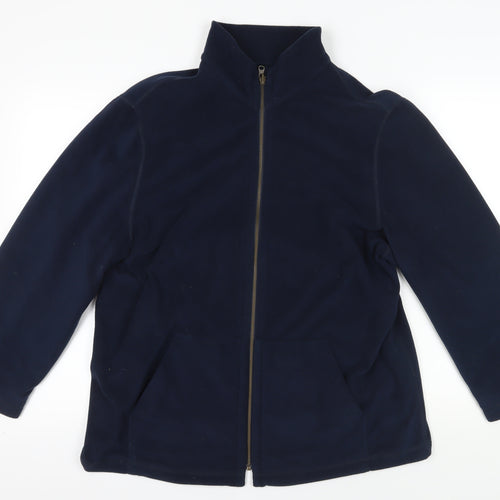 Marcona Blue Fleece Jacket Women's Mid-Length