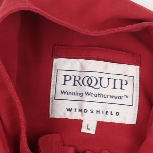 Proquip Red Windbreaker Jacket L - Men's Casual Outdoor