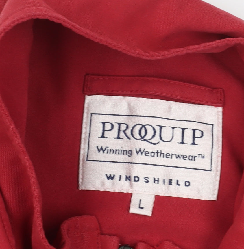 Proquip Red Windbreaker Jacket L - Men's Casual Outdoor