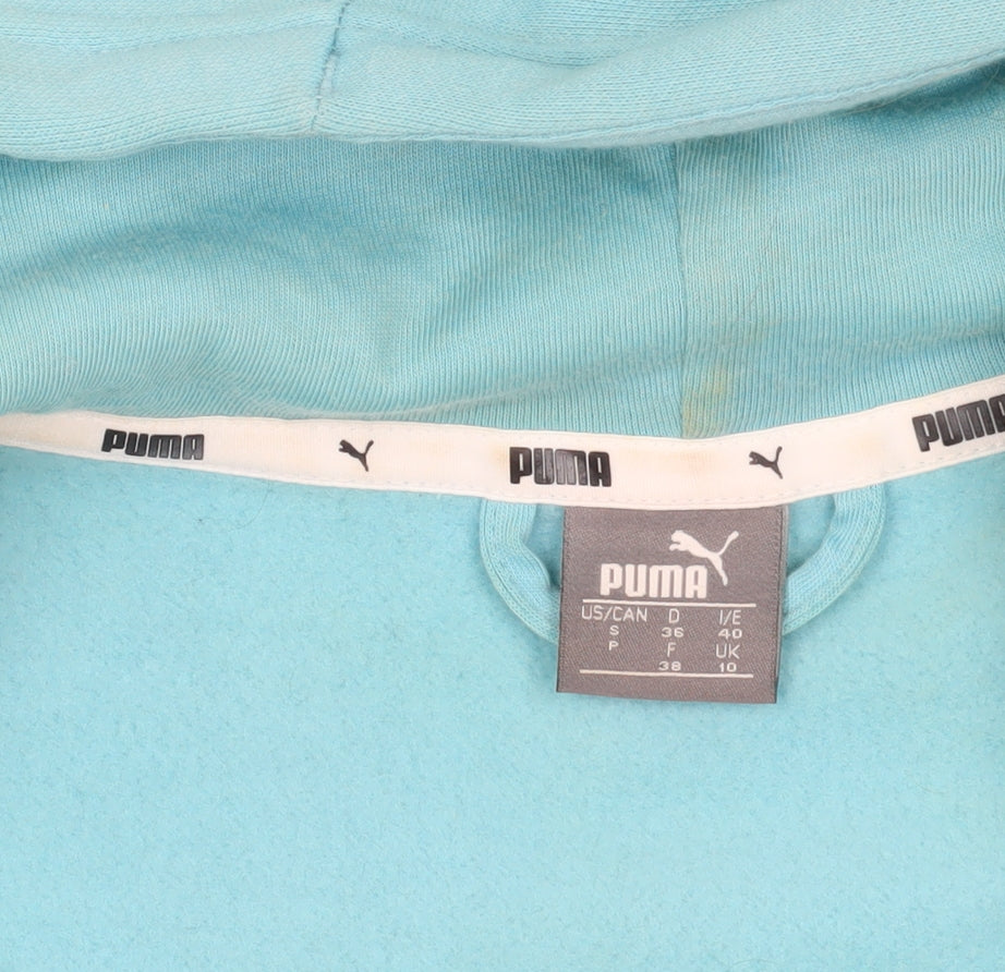 Puma Blue Full Zip Hoodie, Size 10, Women's Casual