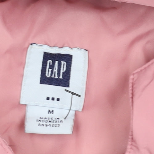 Gap Pink Puffer Jacket with Hood - M