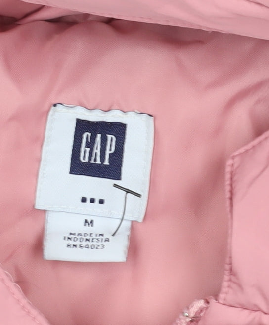 Gap Pink Puffer Jacket with Hood - M