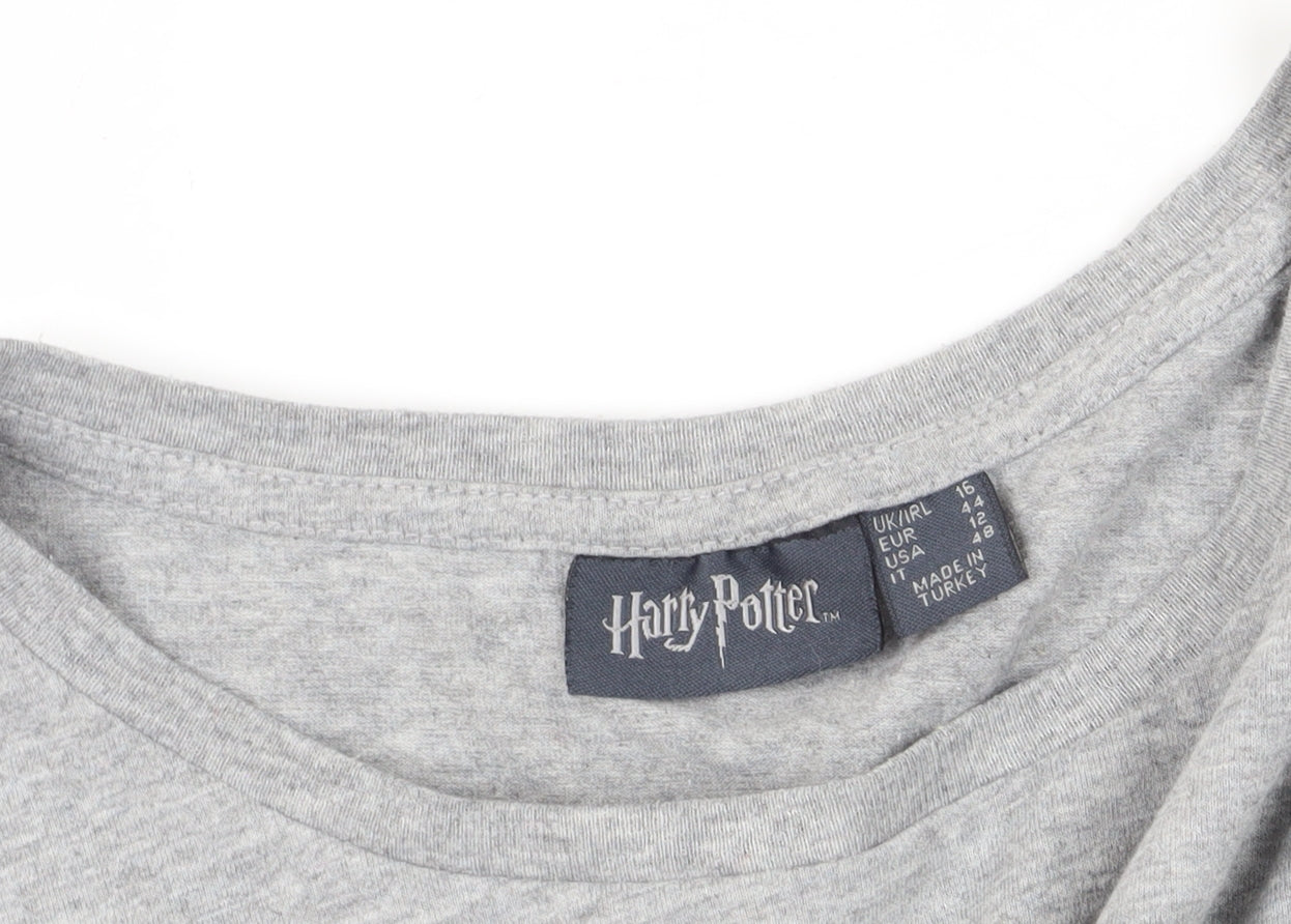 Harry Potter Grey T-Shirt Size 16 - Casual and Fun