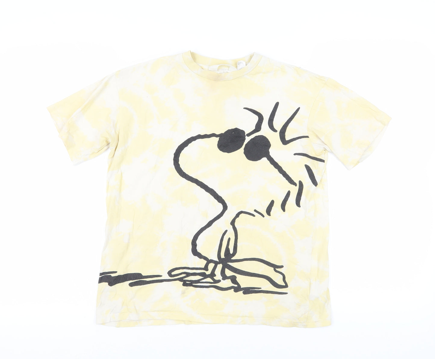 H&M Yellow Peanuts Graphic T-Shirt, Size 11-12 Years