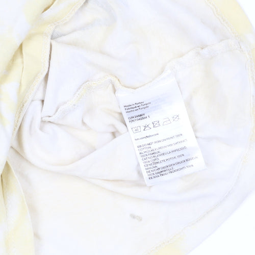 H&M Yellow Peanuts Graphic T-Shirt, Size 11-12 Years