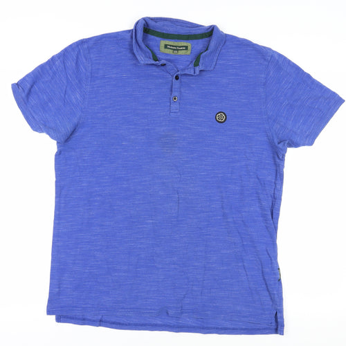 Nicholas Deakins Blue Cotton Polo 2XL