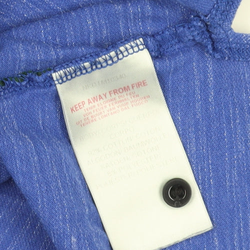 Nicholas Deakins Blue Cotton Polo 2XL