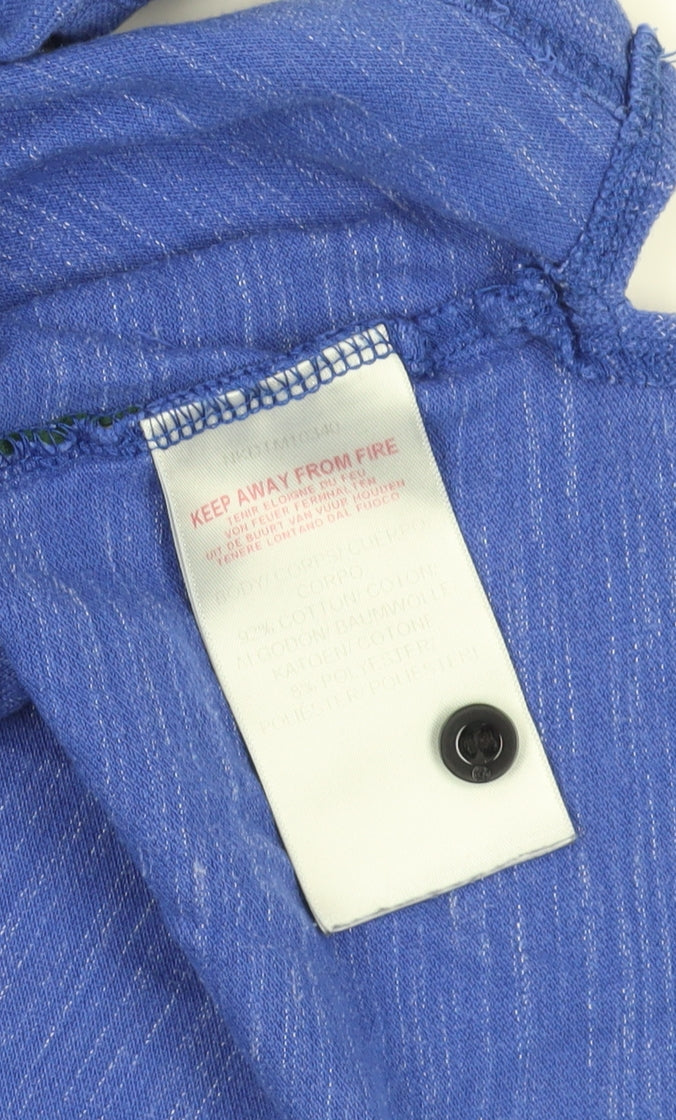 Nicholas Deakins Blue Cotton Polo 2XL