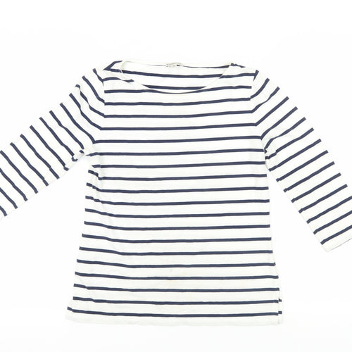 Kettlewell Striped 3/4 Sleeve Boat Neck T-Shirt M