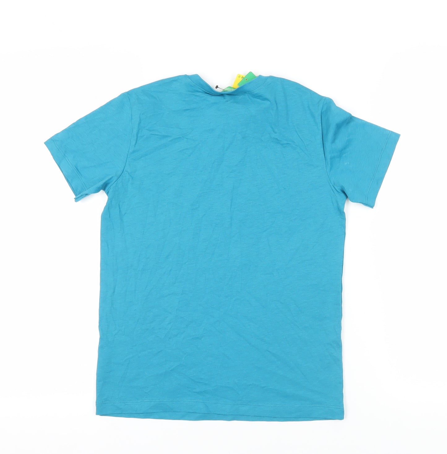 Benetton Boys Blue Graphic Print T-Shirt - 10-11 Years