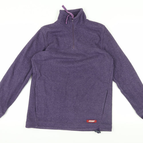 Purple Joie de Vivre Fleece 1/2 Zip Sweatshirt