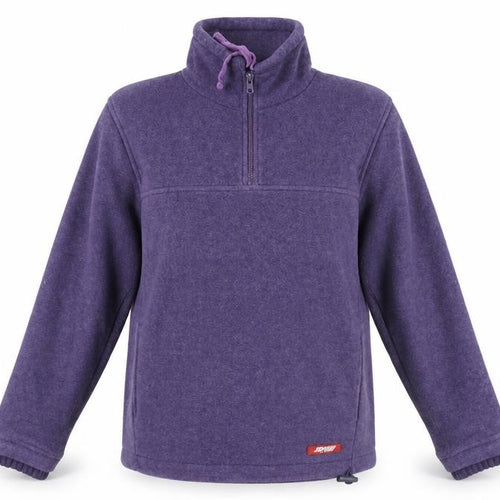 Purple Joie de Vivre Fleece 1/2 Zip Sweatshirt