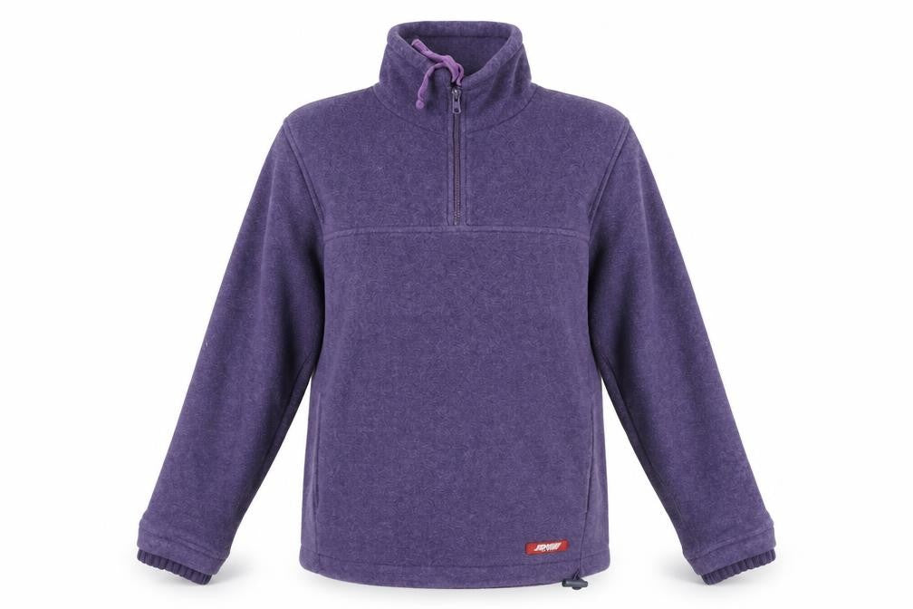 Purple Joie de Vivre Fleece 1/2 Zip Sweatshirt
