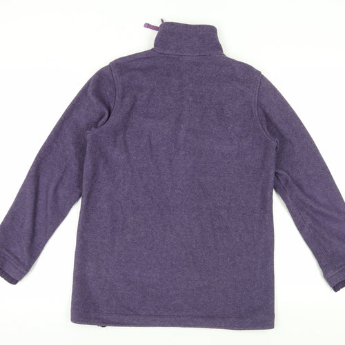 Purple Joie de Vivre Fleece 1/2 Zip Sweatshirt