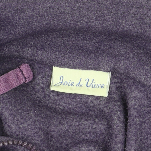 Purple Joie de Vivre Fleece 1/2 Zip Sweatshirt