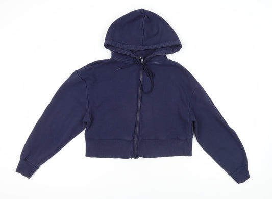 Zara Blue Women's Full Zip Hoodie Size S