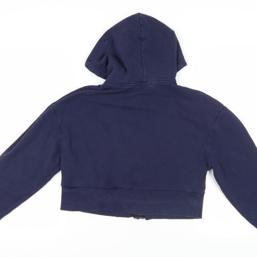 Zara Blue Women's Full Zip Hoodie Size S