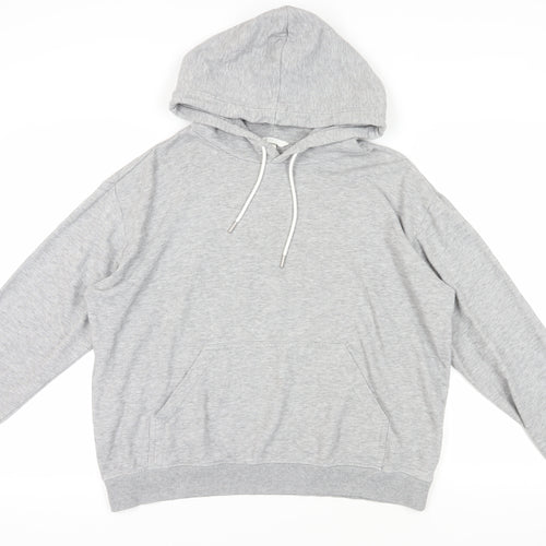 Grey Pullover Hoodie, Unisex Size 12, All Seasons