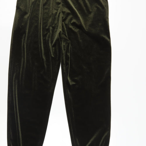 Moda Minx Green Velvet Joggers Size M