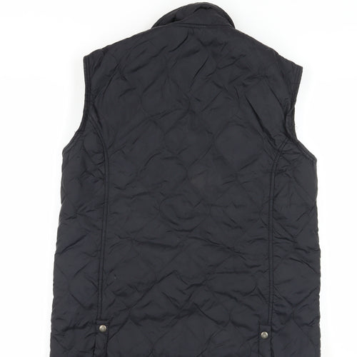 Topman Black Quilted Waistcoat M - Casual Classic Style