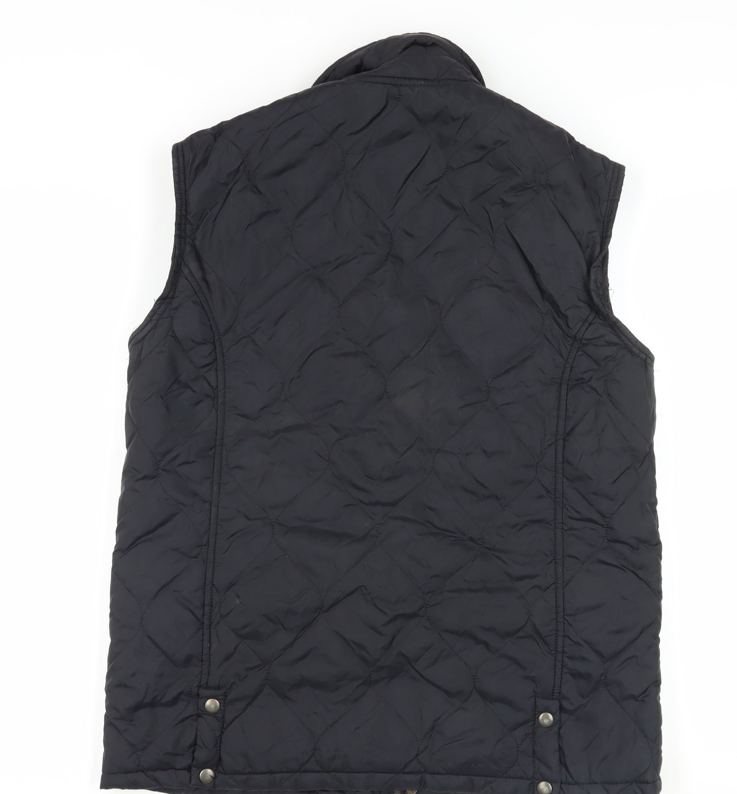 Topman Black Quilted Waistcoat M - Casual Classic Style