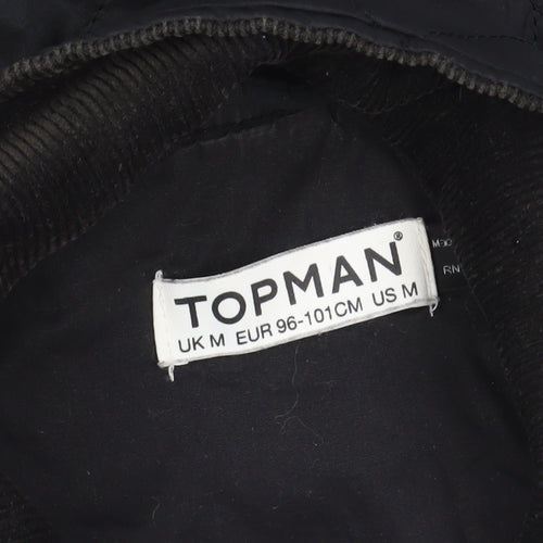 Topman Black Quilted Waistcoat M - Casual Classic Style