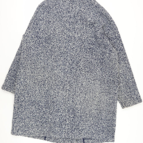 Next Blue Polyester Mid-Length Overcoat Size 20