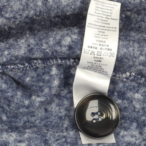 Next Blue Polyester Mid-Length Overcoat Size 20