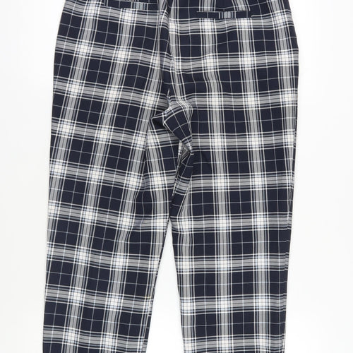 ASOS Black Plaid Dress Pants, Size 12, Straight Leg