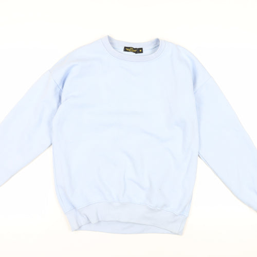 Light Blue Graphic Print Sweatshirt M