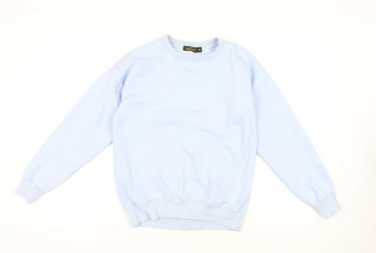 Light Blue Graphic Print Sweatshirt M