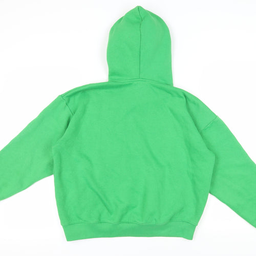 Boohoo Green XS Pullover Hoodie with Logo