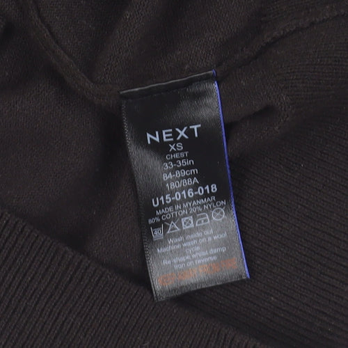Next Black Roll Neck Jumper XS Women Casual