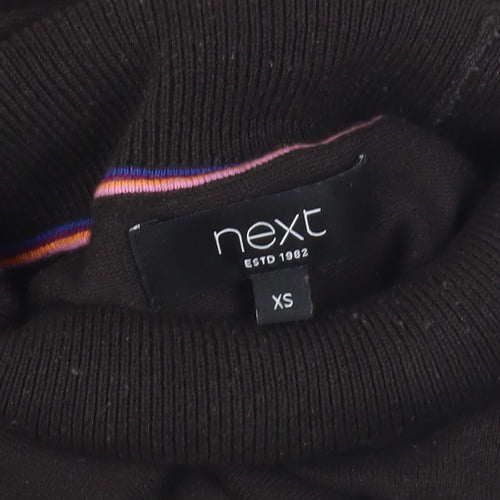 Next Black Roll Neck Jumper XS Women Casual