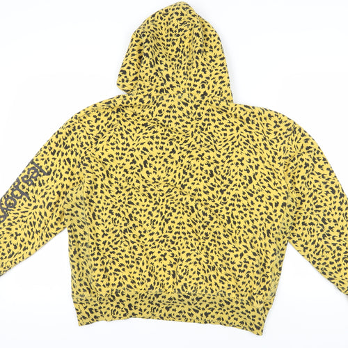 Les girls les boys Yellow Animal Print Hoodie M