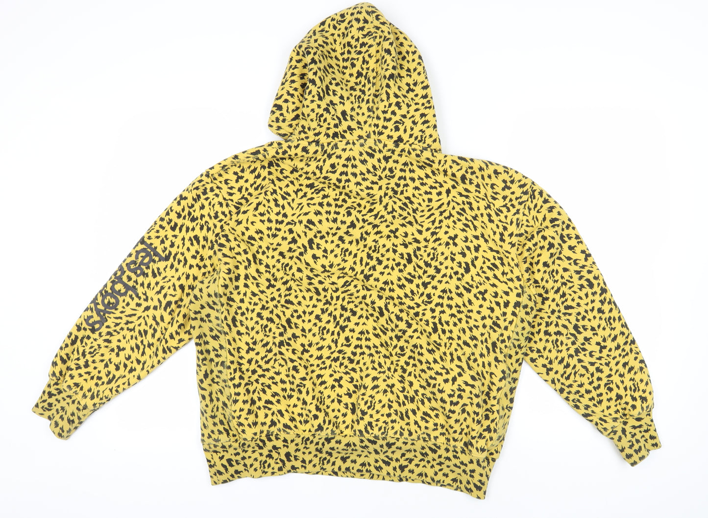 Les girls les boys Yellow Animal Print Hoodie M