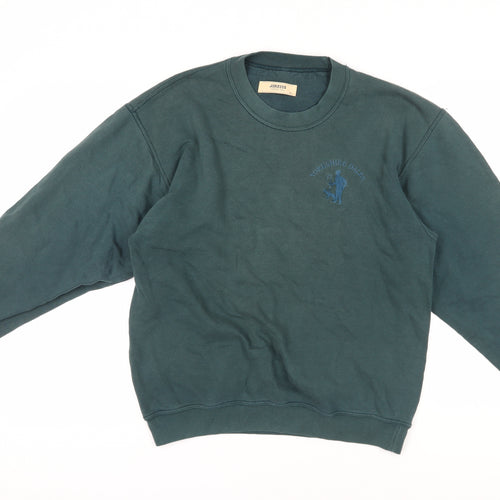 Jerzees Green Pullover Sweatshirt - Medium, Cotton