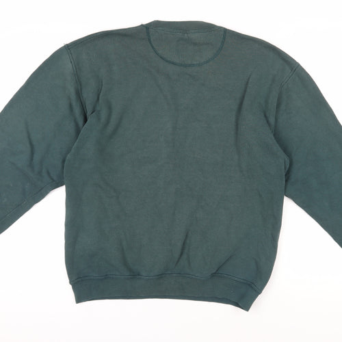 Jerzees Green Pullover Sweatshirt - Medium, Cotton