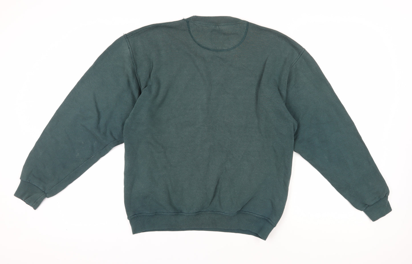 Jerzees Green Pullover Sweatshirt - Medium, Cotton