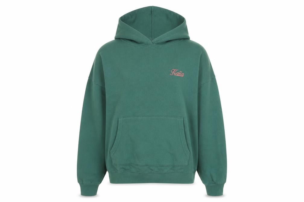 Front view of Kaia Green Pullover Hoodie UK 10