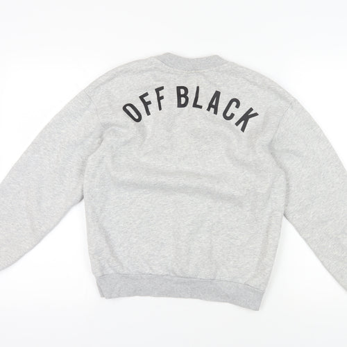 Grey Pullover Sweatshirt, Size 8, Crew Neck