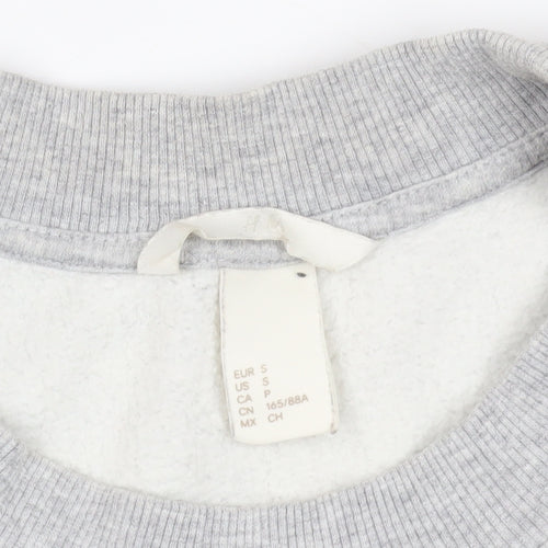 Grey Pullover Sweatshirt, Size 8, Crew Neck