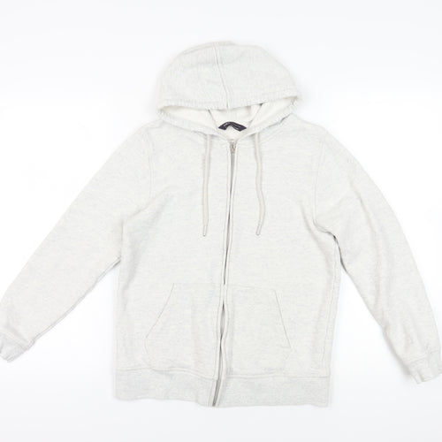 Marks and Spencer Grey Full Zip Hoodie Size 10