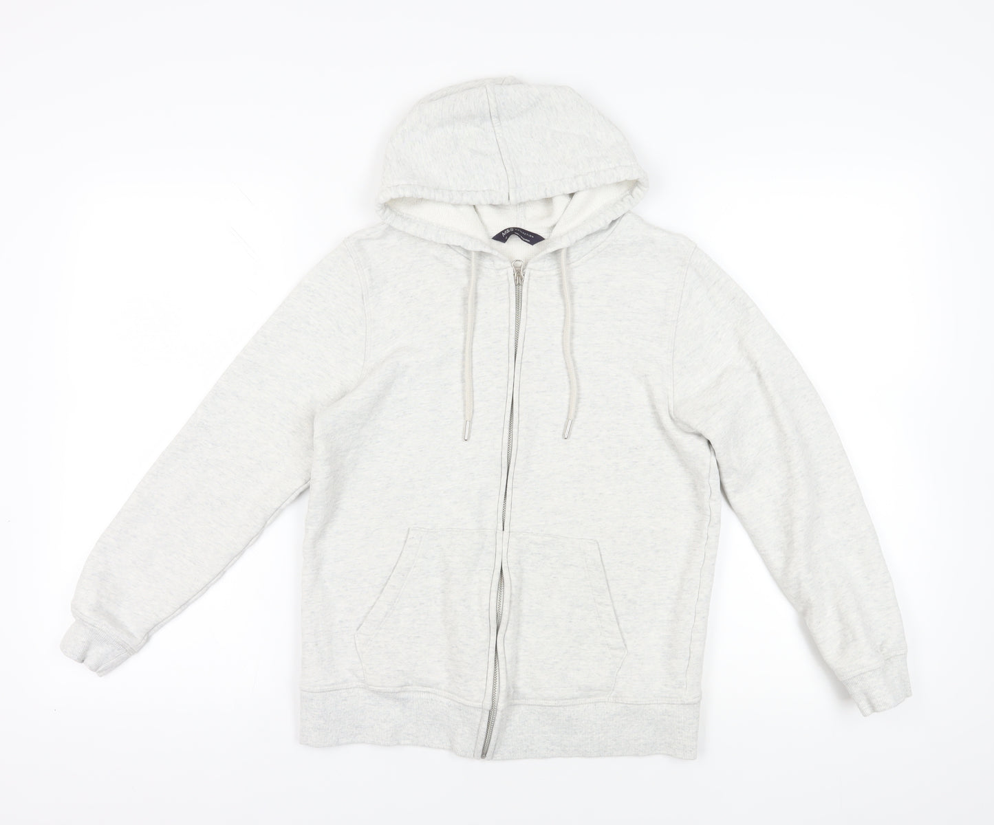 Marks and Spencer Grey Full Zip Hoodie Size 10