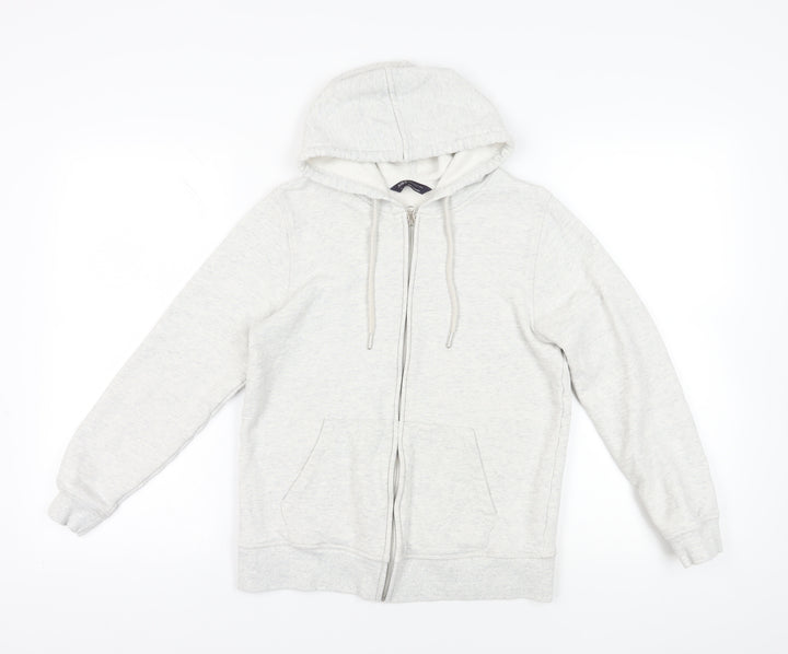 Marks and Spencer Grey Full Zip Hoodie Size 10