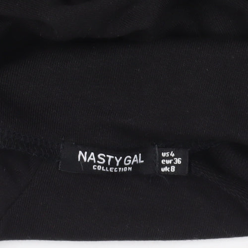 Black Nasty Gal Pullover Sweatshirt Size 8