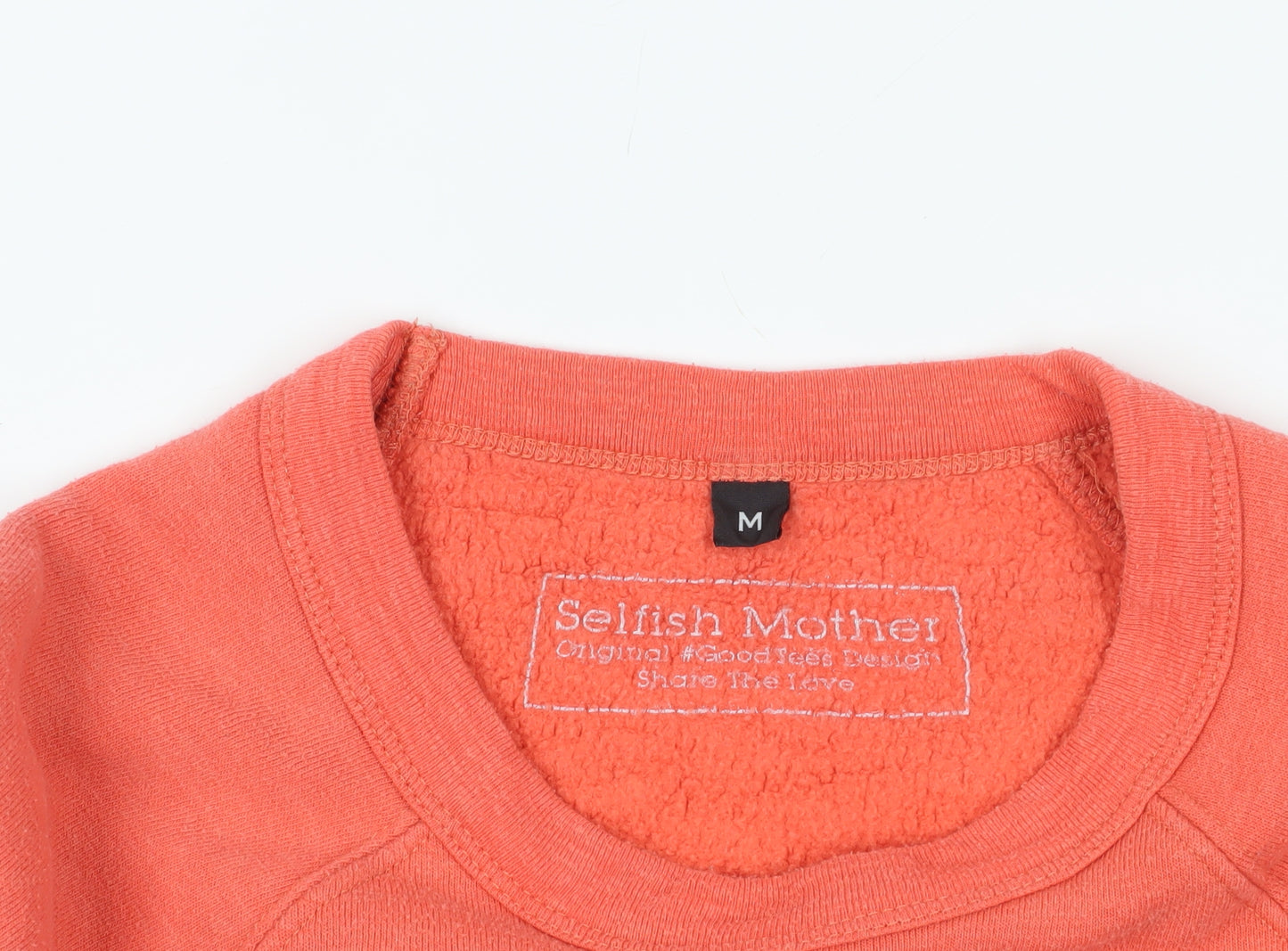 Selfish Mother Red Graphic Print Pullover Sweatshirt M