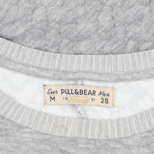 Pull & Bear Grey Pullover Sweatshirt M